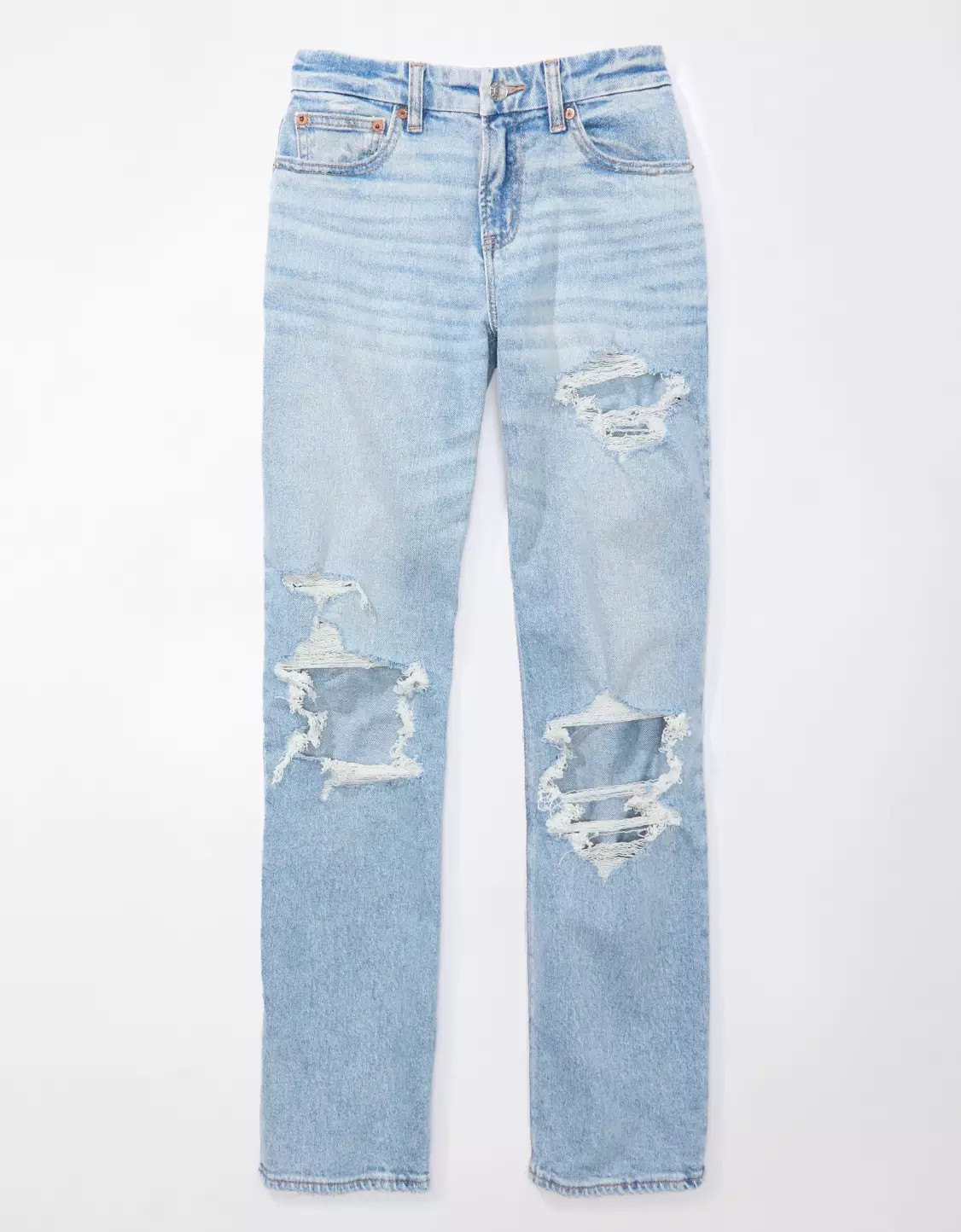 AE Stretch Curvy Straight Jean | American Eagle Outfitters (US & CA)