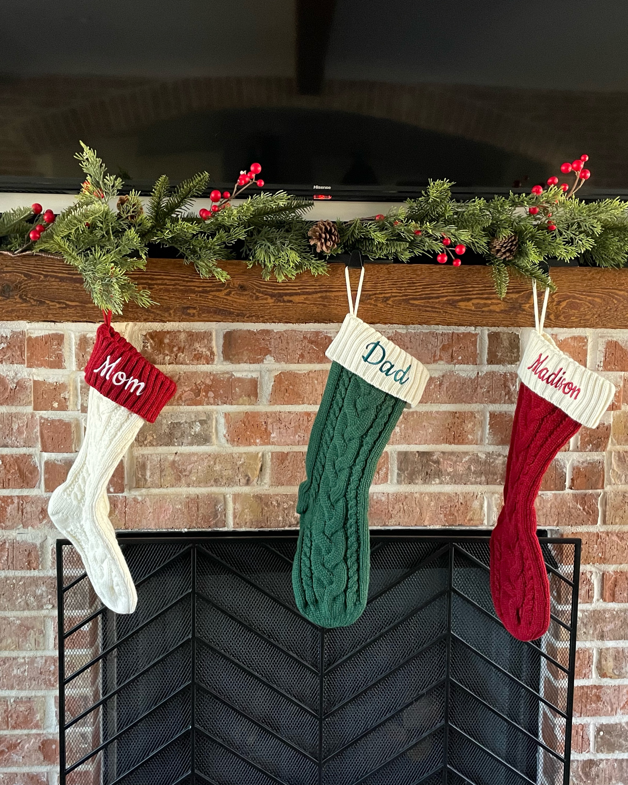 The cutest embroidered stockings! These are budget friendly and available right on Amazon!  #giftedreview #ad

#LTKSeasonal #LTKhome #LTKHoliday