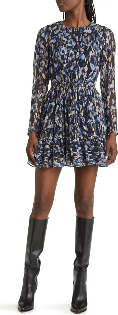 French Connection Bodine Long Sleeve Cutout Minidress | Nordstrom | Nordstrom