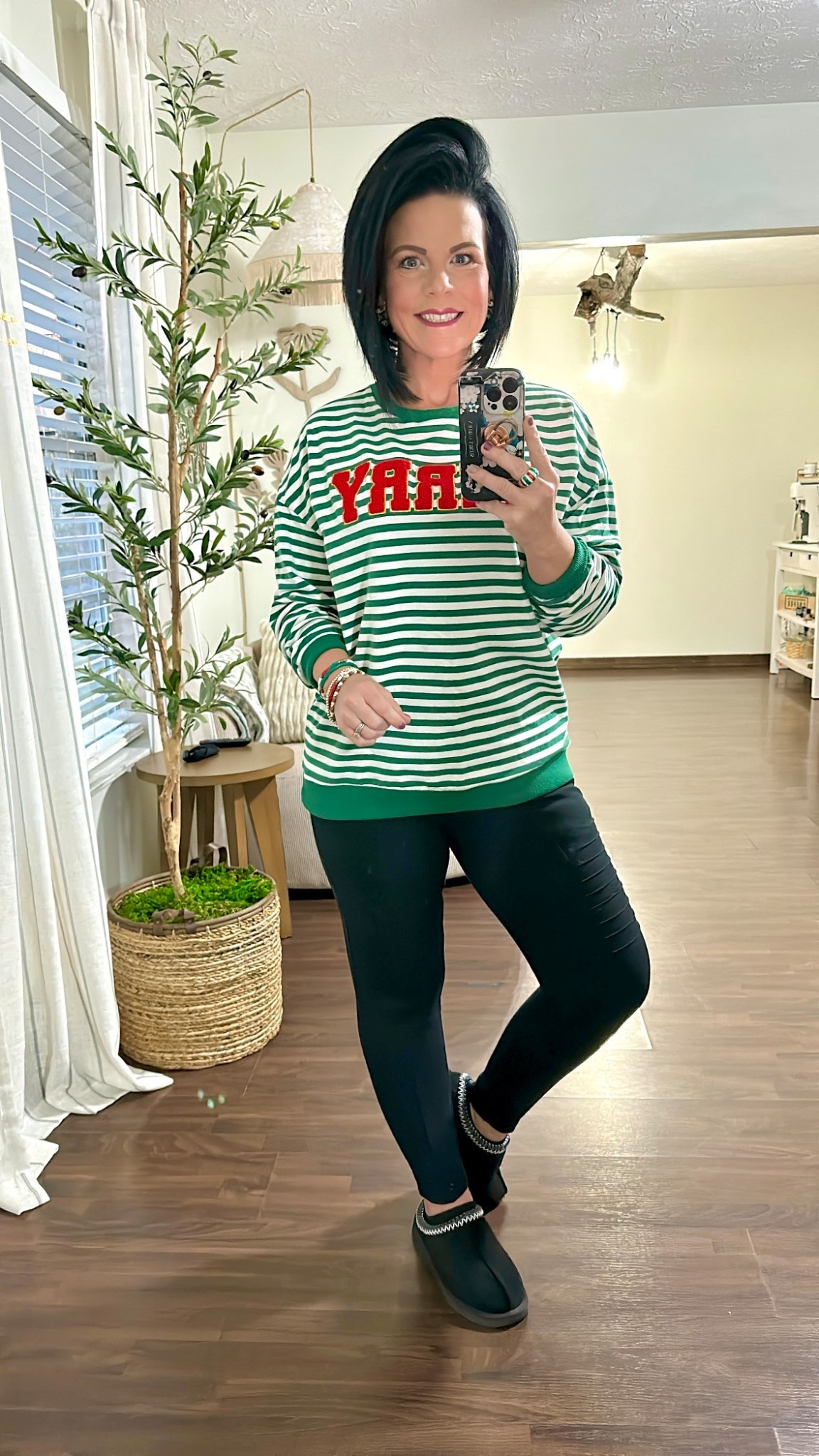 Women's Kaya Genuine Suede Clog Slippers - Auden

Pawz Women's Hazel Platform Clog Slippers with Faux Fur Lining

Christmas Sweatshirt for Women Merry Sweater Embroidered Striped Crewneck Sweatshirts Holiday Long Sleeve Pullover
Size up 1 for the oversized fit 

Conceited Stretch Ponte Pants for Women - Dressy Leggings - High Waist Shaping Butt Lifting

#LTKOver40 #LTKHoliday #LTKootd