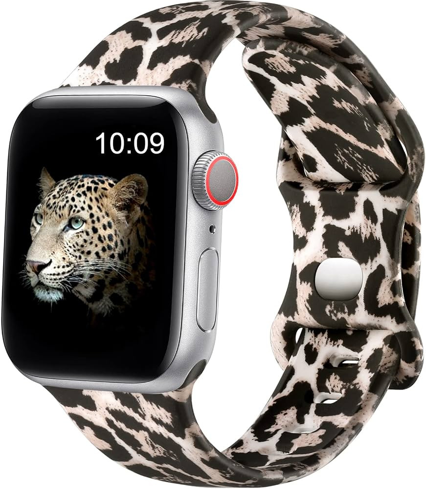 Easuny Compatible with Apple Watch Band 38mm 40mm 41mm 42mm 44mm 45mm 49mm for Women, Leopard Pri... | Amazon (CA)