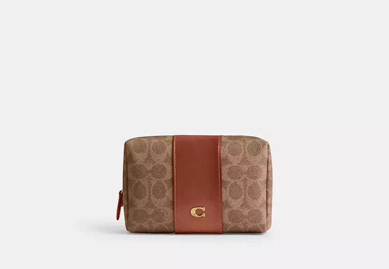 Essential Cosmetic Pouch In Signature Canvas | Coach (US)
