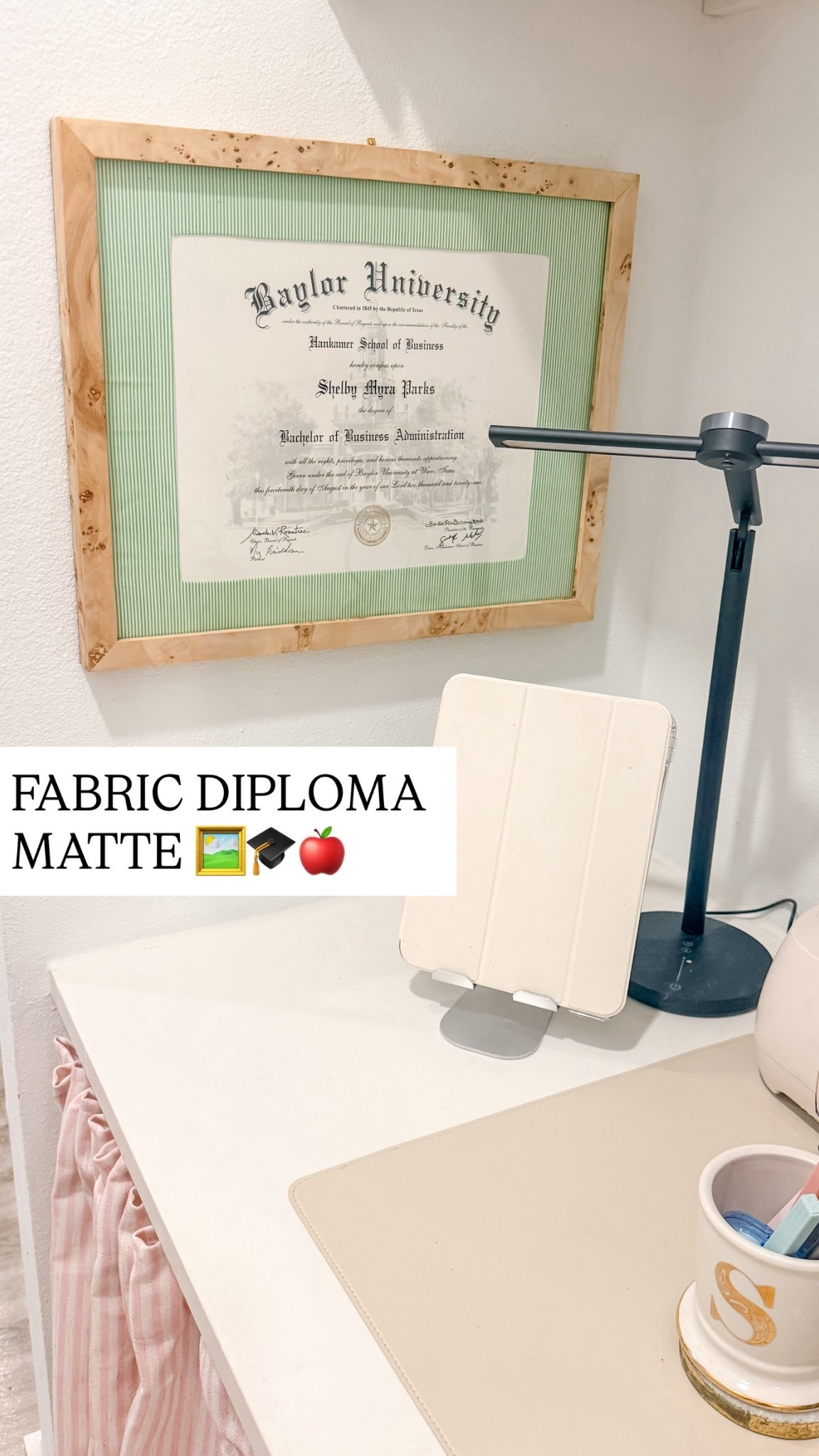 Supplies for the fabric diploma frame 

#LTKSeasonal #LTKHome