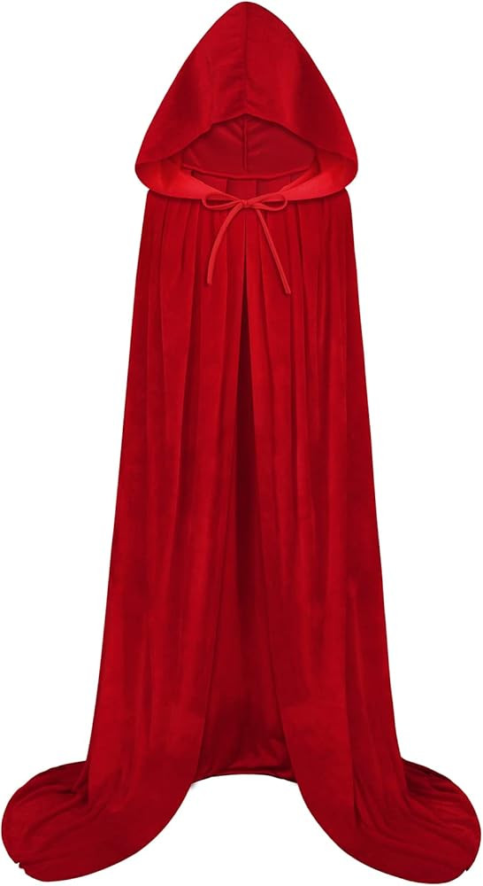 Sarfel Hooded Cloak Velvet Cape with Hood Halloween Capes Women Witch Costume Vampire Cloak Wizar... | Amazon (US)
