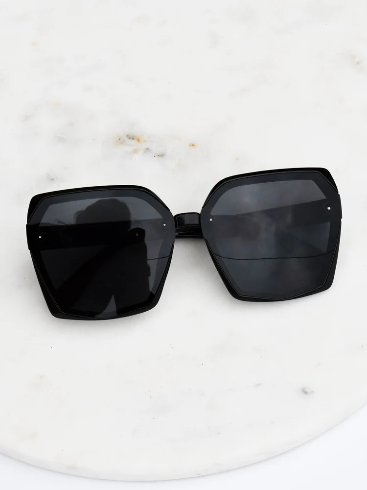 Black Square Frame Sunglasses | Flea Style