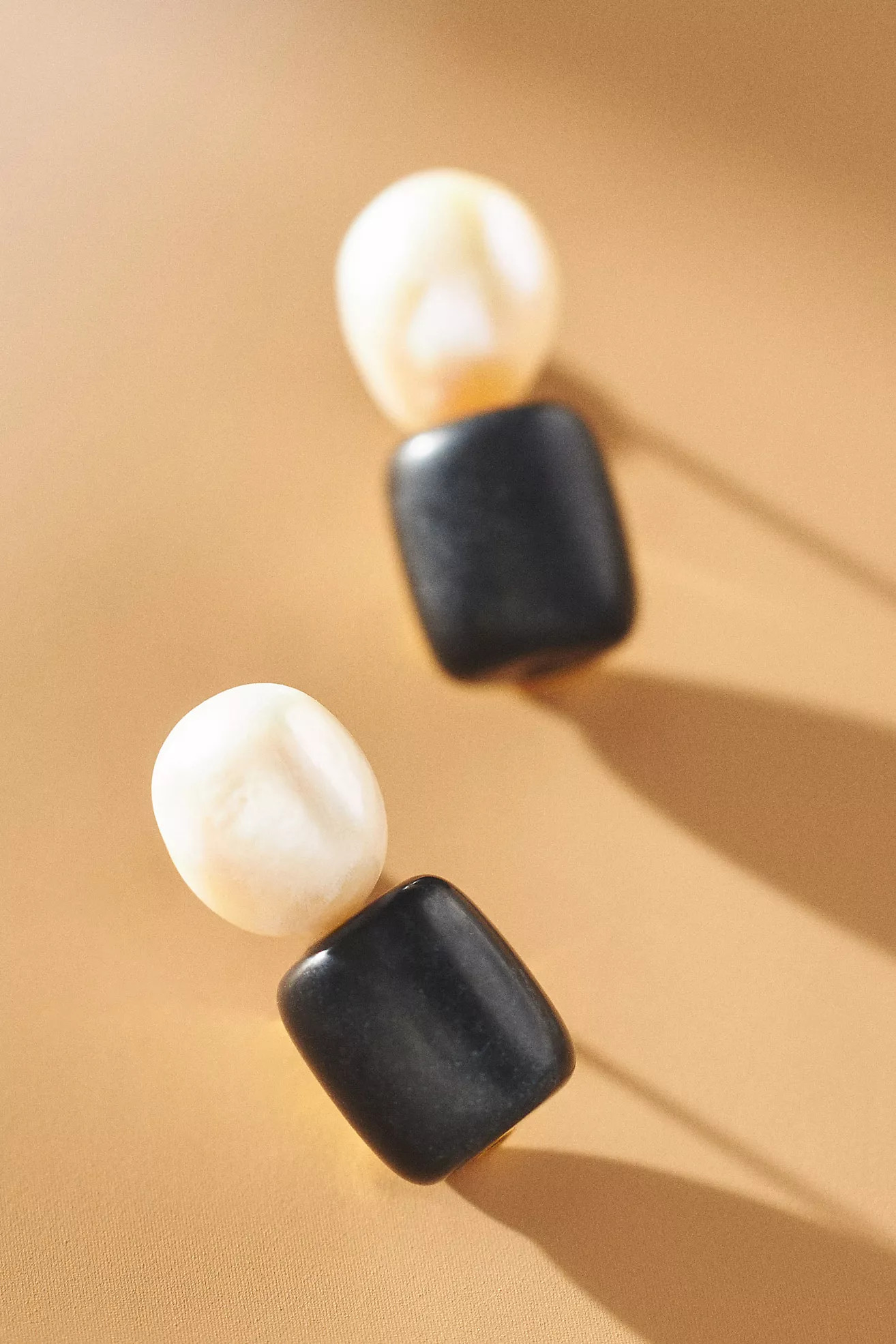 Lele Sadoughi Jet Pebble Stud Earrings | Anthropologie (US)