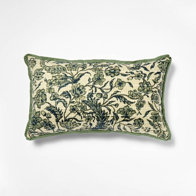 14"x24" Jacobean Floral Throw Pillow - Threshold™ designed with Studio McGee | Target