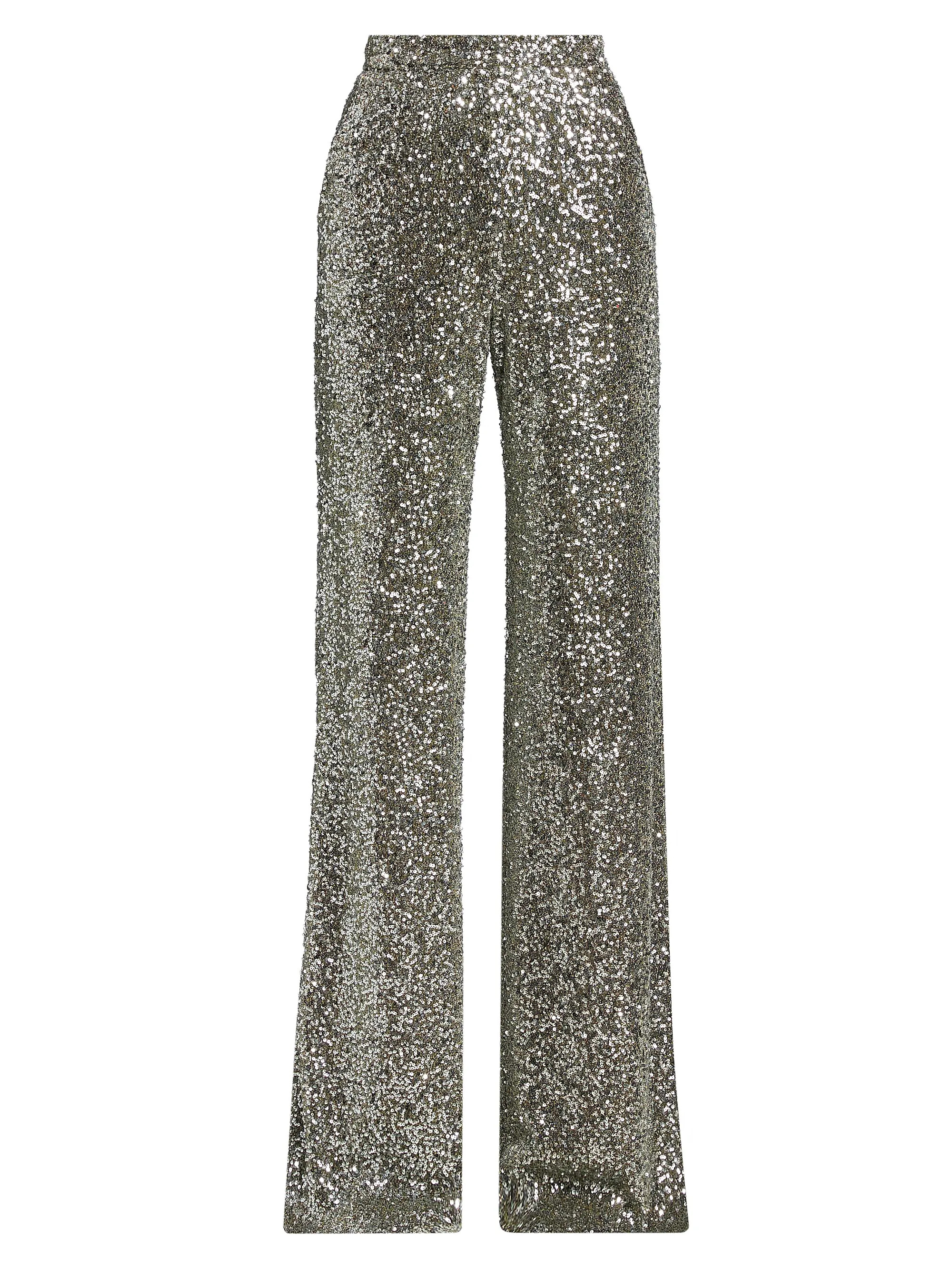 Sequined High-Rise Wide-Leg Evening Pants | Saks Fifth Avenue