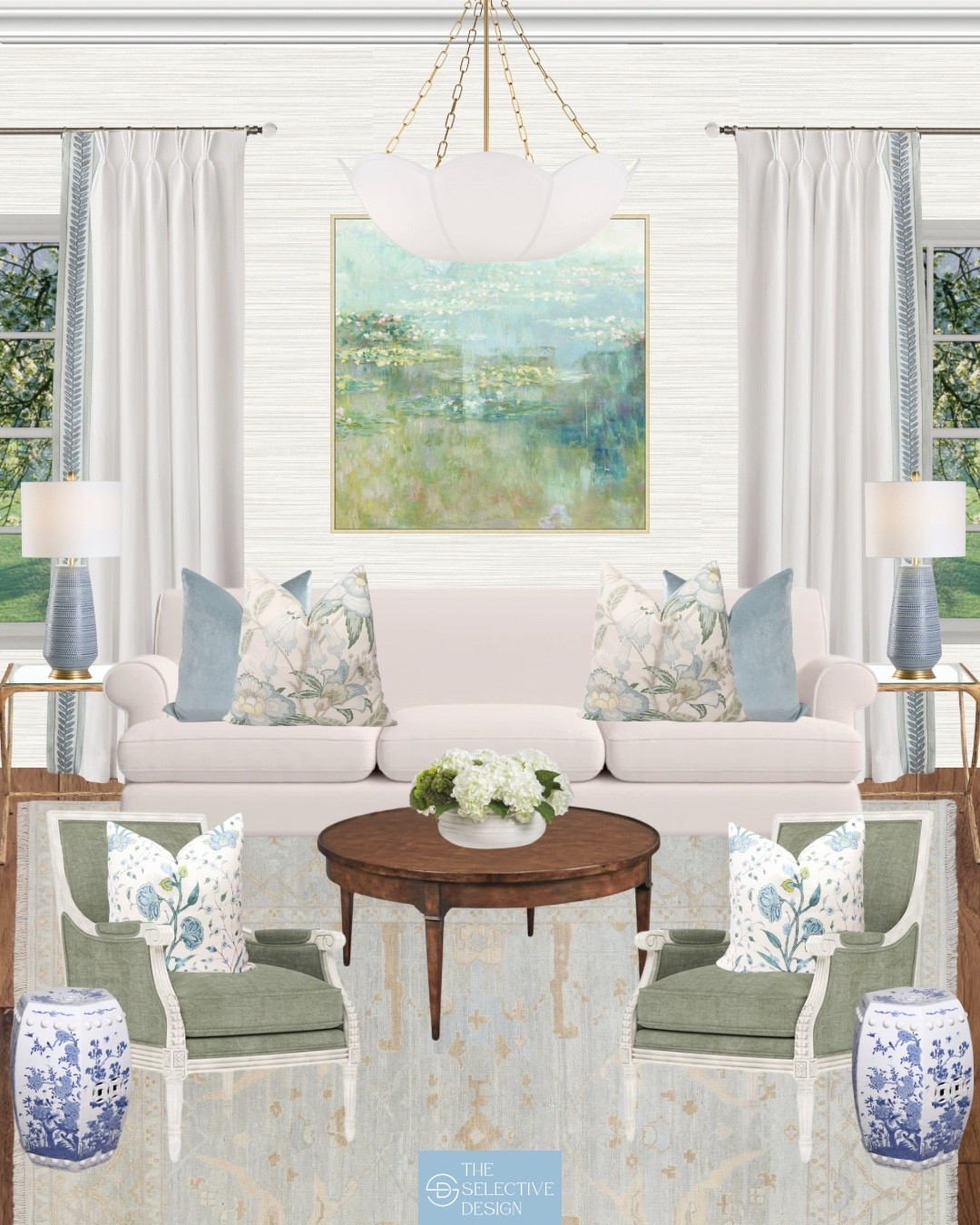 The muted color palette of this timeless grandmillennial living room creates a calming, classic foundation. Floral pillows, tailored upholstery, and touches of chinoiserie add depth and charm ✨

Neutral living room | classic living room | traditional living room | Grandmillennial living room | living room design | living room ideas 

#LTKFindsUnder100 #LTKHome #LTKSaleAlert