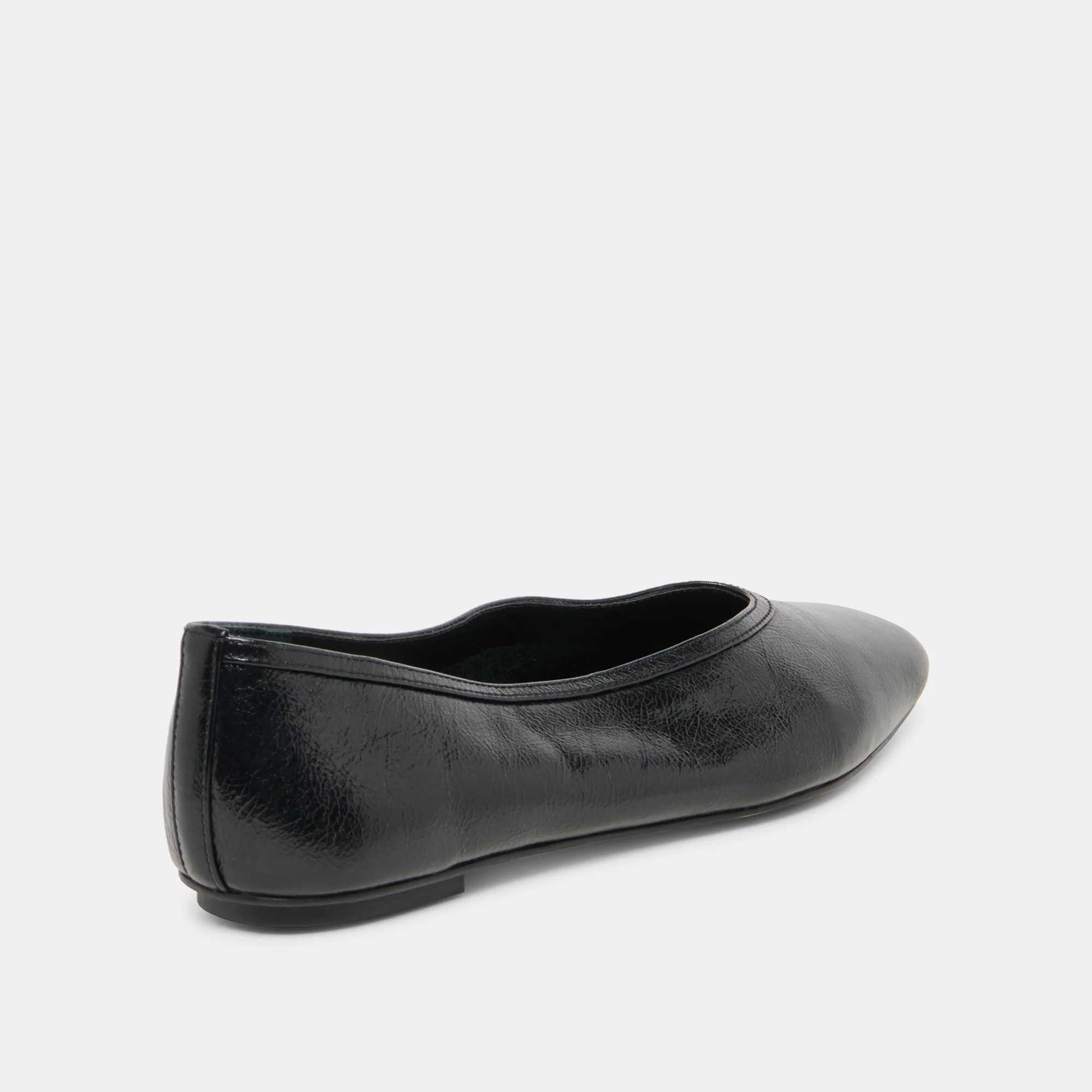 CARET Black Leather Pointed-Toe Ballet Flats | Dolce Vita | DolceVita.com