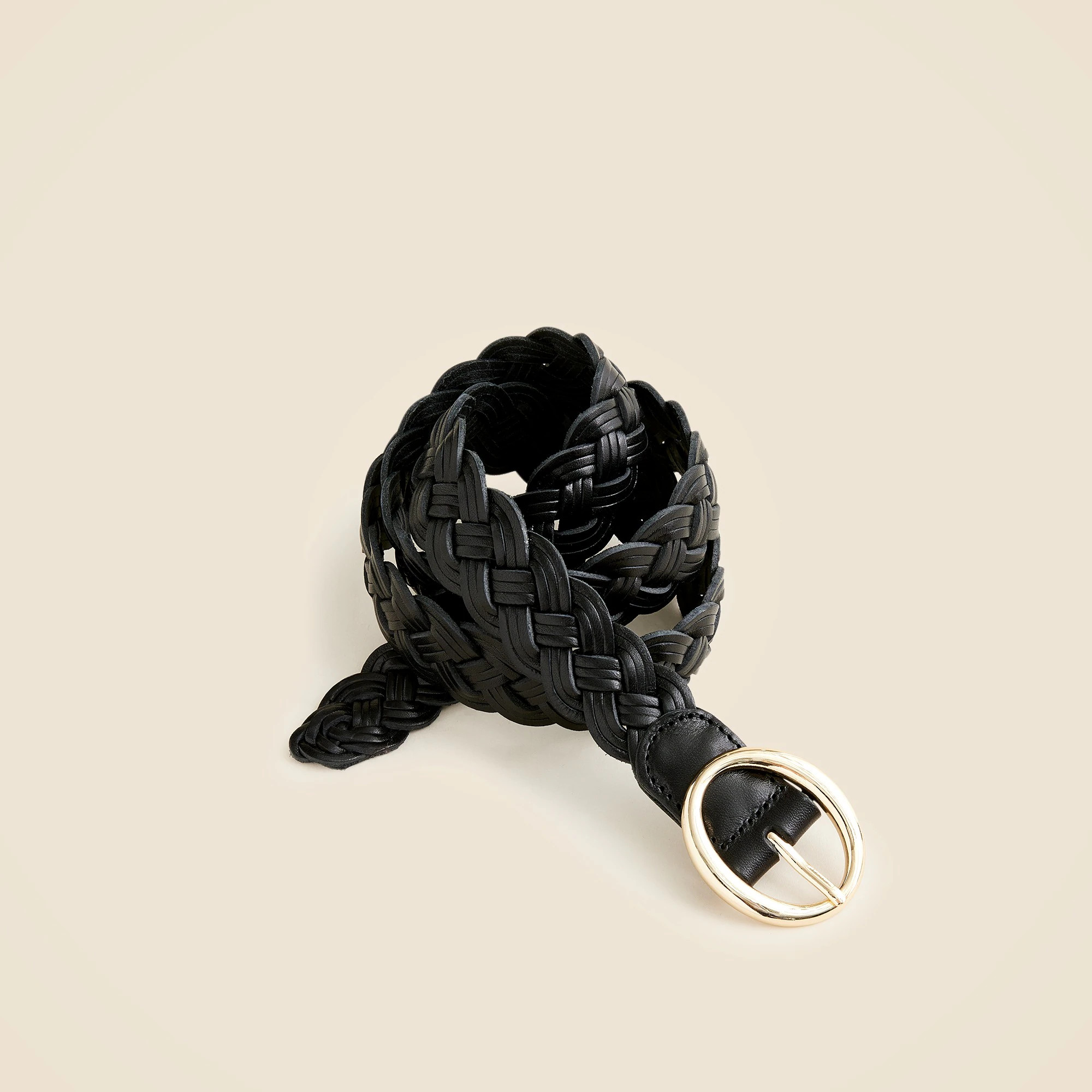 Braided Italian leather belt | J. Crew US