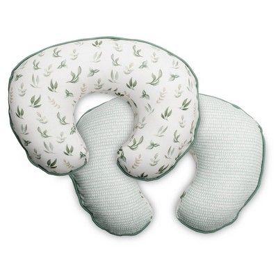 Boppy Organic Fabric Nursing Pillow Cover - Green Little Leaves | Target