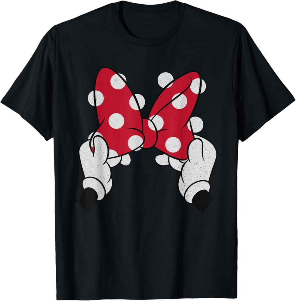 Disney Minnie Mouse's Red Polka Dot Bow Long Sleeve T-Shirt | Amazon (US)