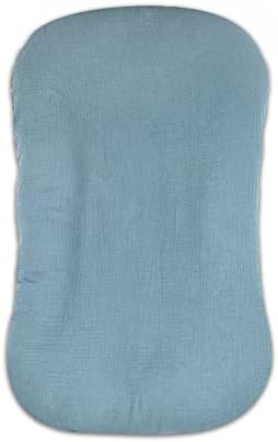 Muslin Baby Lounger Cover Soft Organic Cotton Slipcover Fits Newborn Lounger for Baby Boys and Gi... | Amazon (US)
