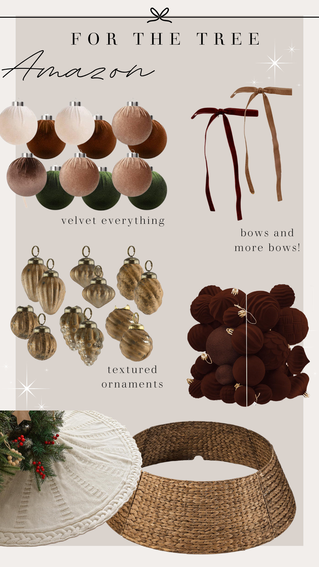 Holiday home decor christmas / velvet decor / ornaments / tree decor / tree skirts / trendy ornaments / bows / christmas bows / christmas design / tree designs 

 #LTKHoliday #LTKSeasonal #LTKHome