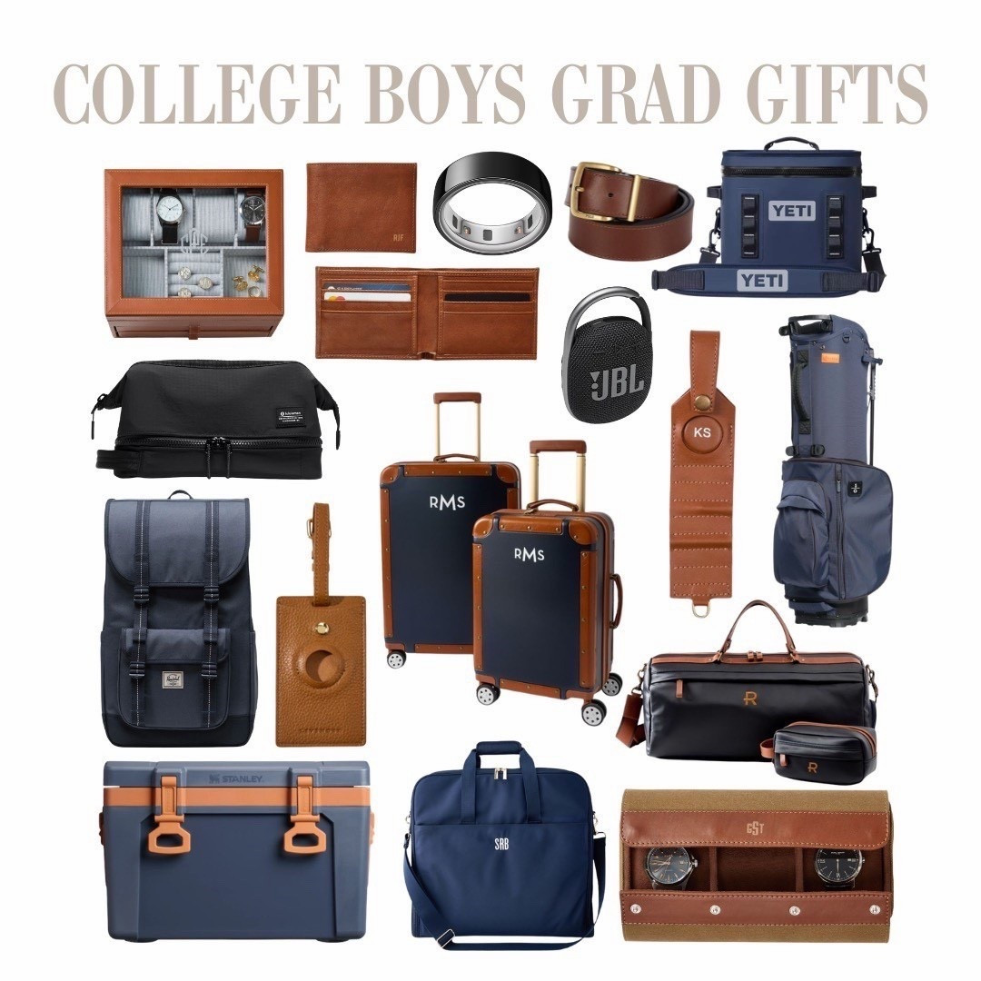My own college son graduates next month .. but maybe he'll use that last year of baseball eligibility. Nonetheless, he'll have his undergrad degree. These are the ideas I'm thinking of for him. 

#LTKTravel #LTKmomlife #LTKOver40