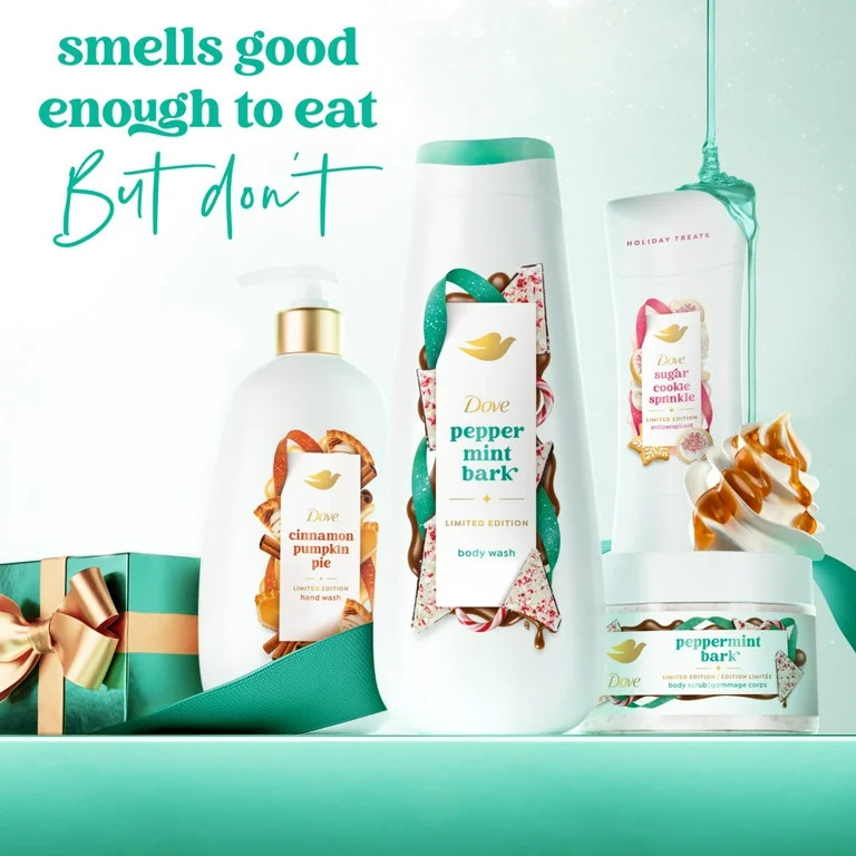 Dove Limited Edition Holiday Treats Body Wash Peppermint Bark, 20 oz | Walmart (US)