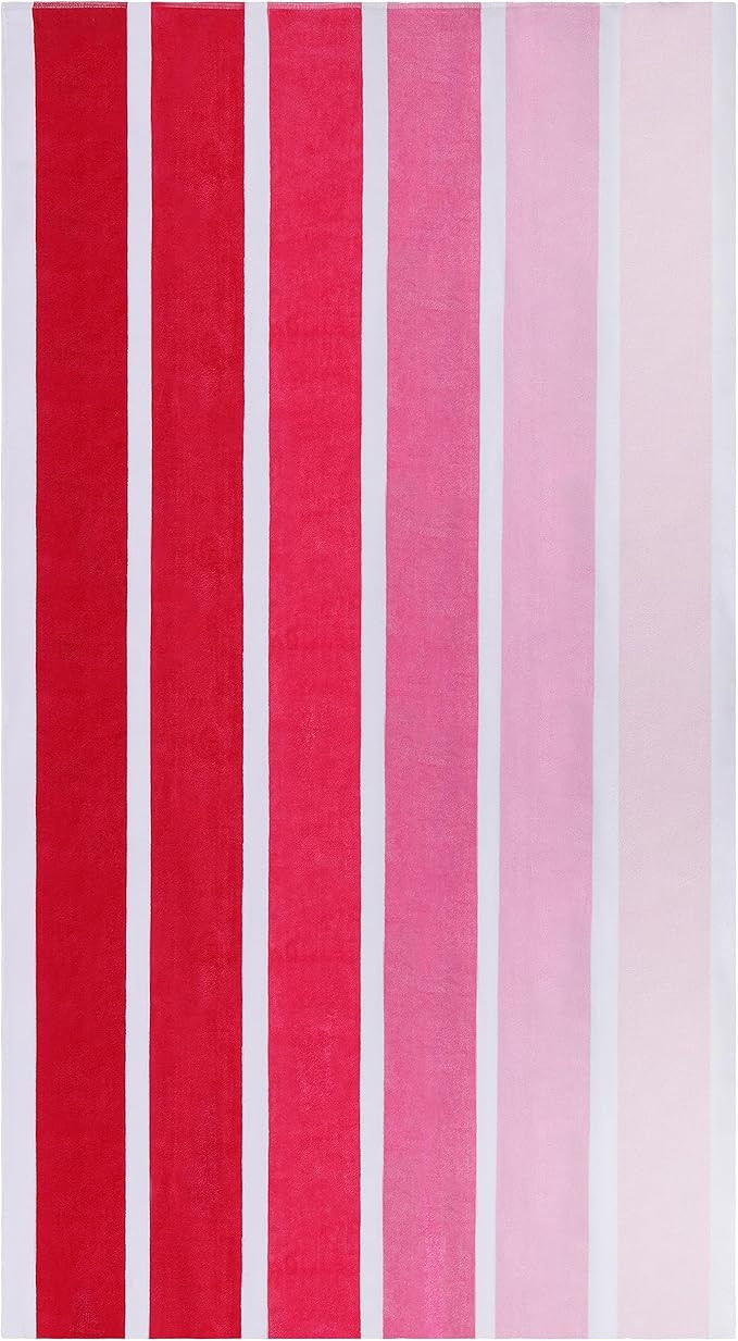 Superior Cotton Beach Towel, Absorbent Oversized Towel for Swimming, Pool, Camping, Bathroom, Sho... | Amazon (US)