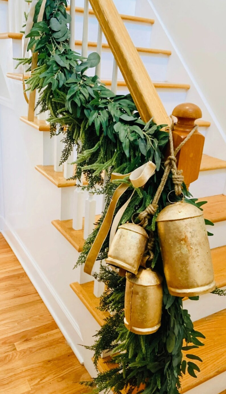 Christmas Garland, artificial Cedar and Pine Garland, Holiday Garland for Mantle, Winter Garland ... | Etsy (US)