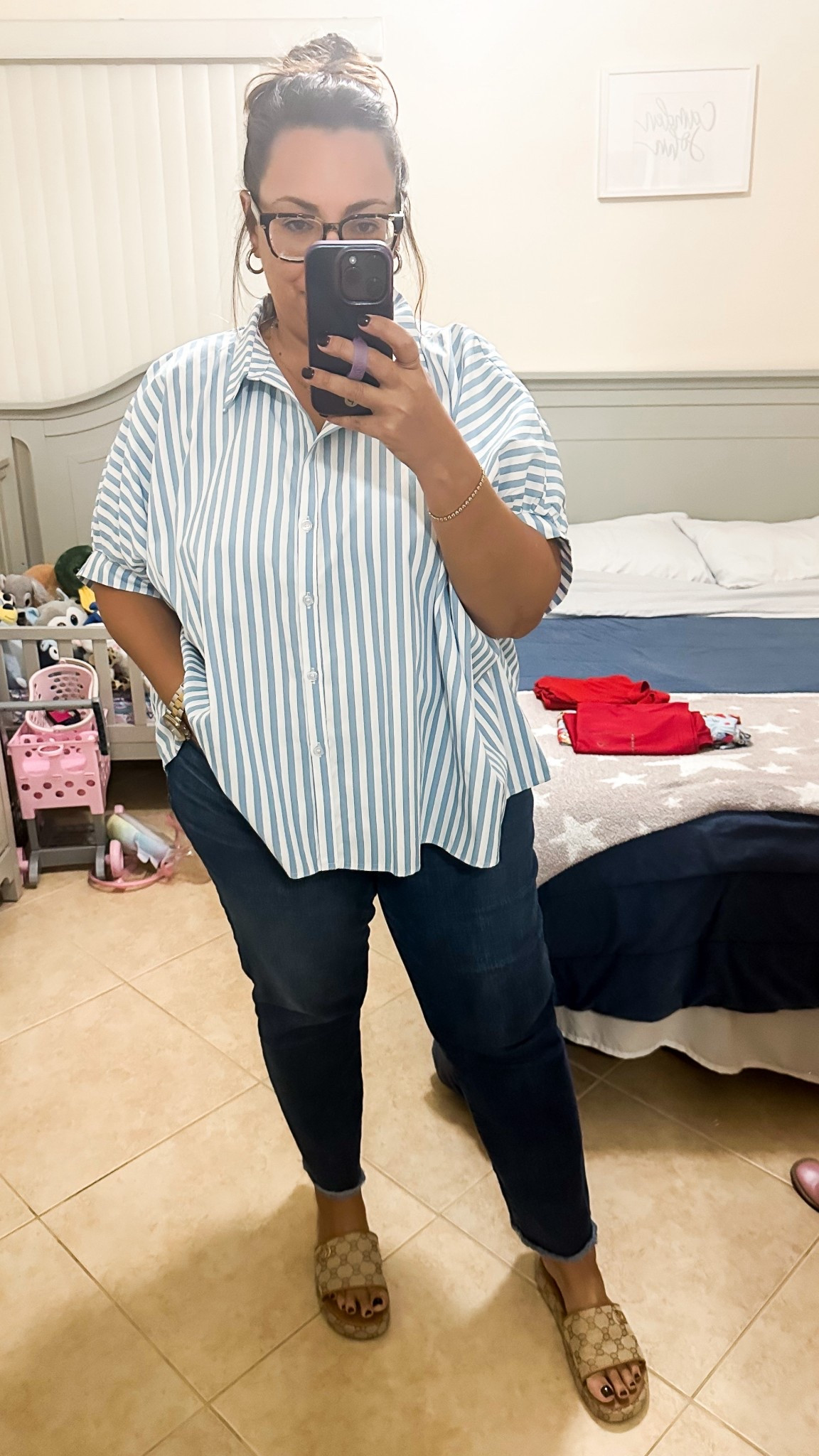 • top & shoes - Shop Talulah
• jeans - Wit & Wisdom
• earrings - Amazon 
• bracelet & ring - Electric Picks
• watch - Invicta 

#LTKOver40 #LTKMidsize #LTKFindsUnder50