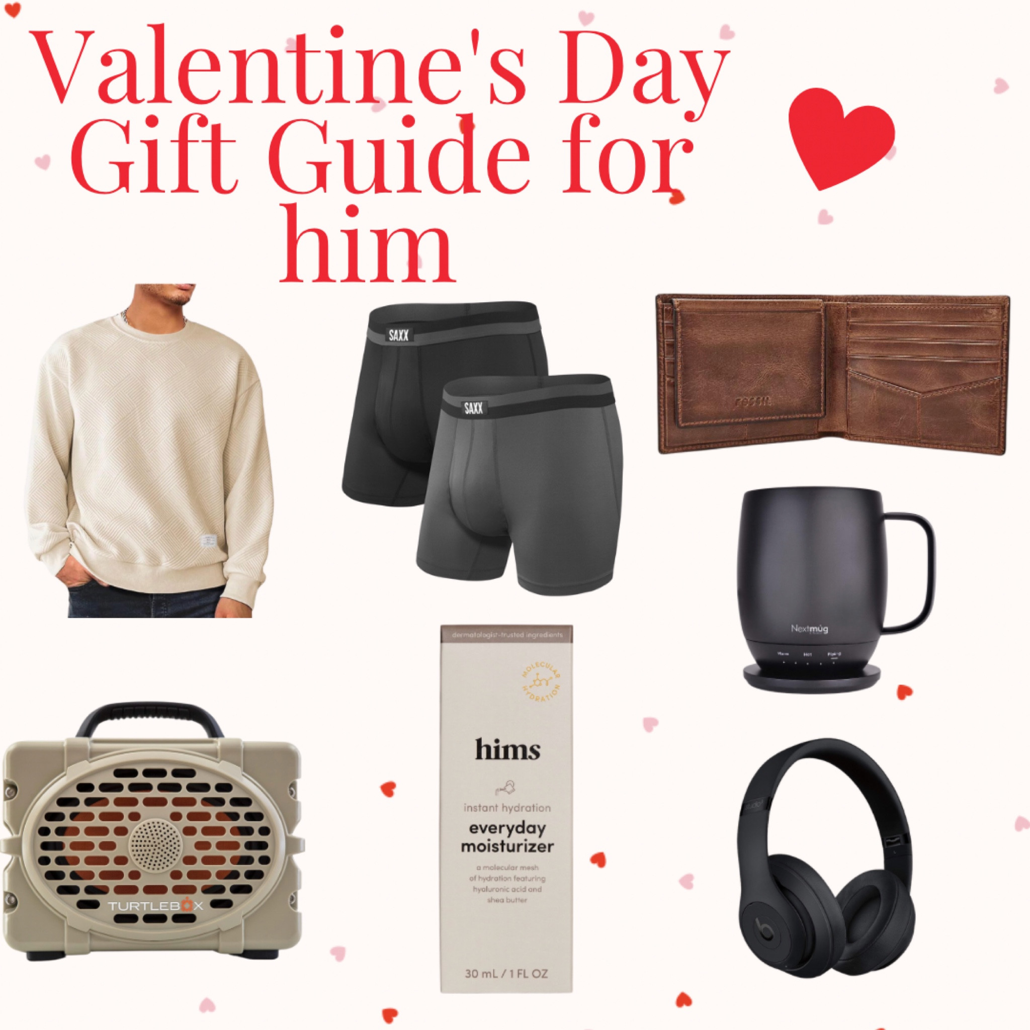 Valentine’s Day gift guide for him💌🫶🏼
Valentine’s day, gifts for him, wallet, headphones, boxers, turtle box

#LTKMostLoved #LTKSeasonal #LTKGiftGuide