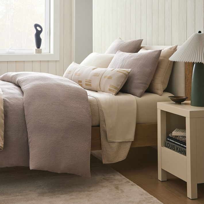 Silky TENCEL™ & Cotton Matelasse Shams | West Elm (US)
