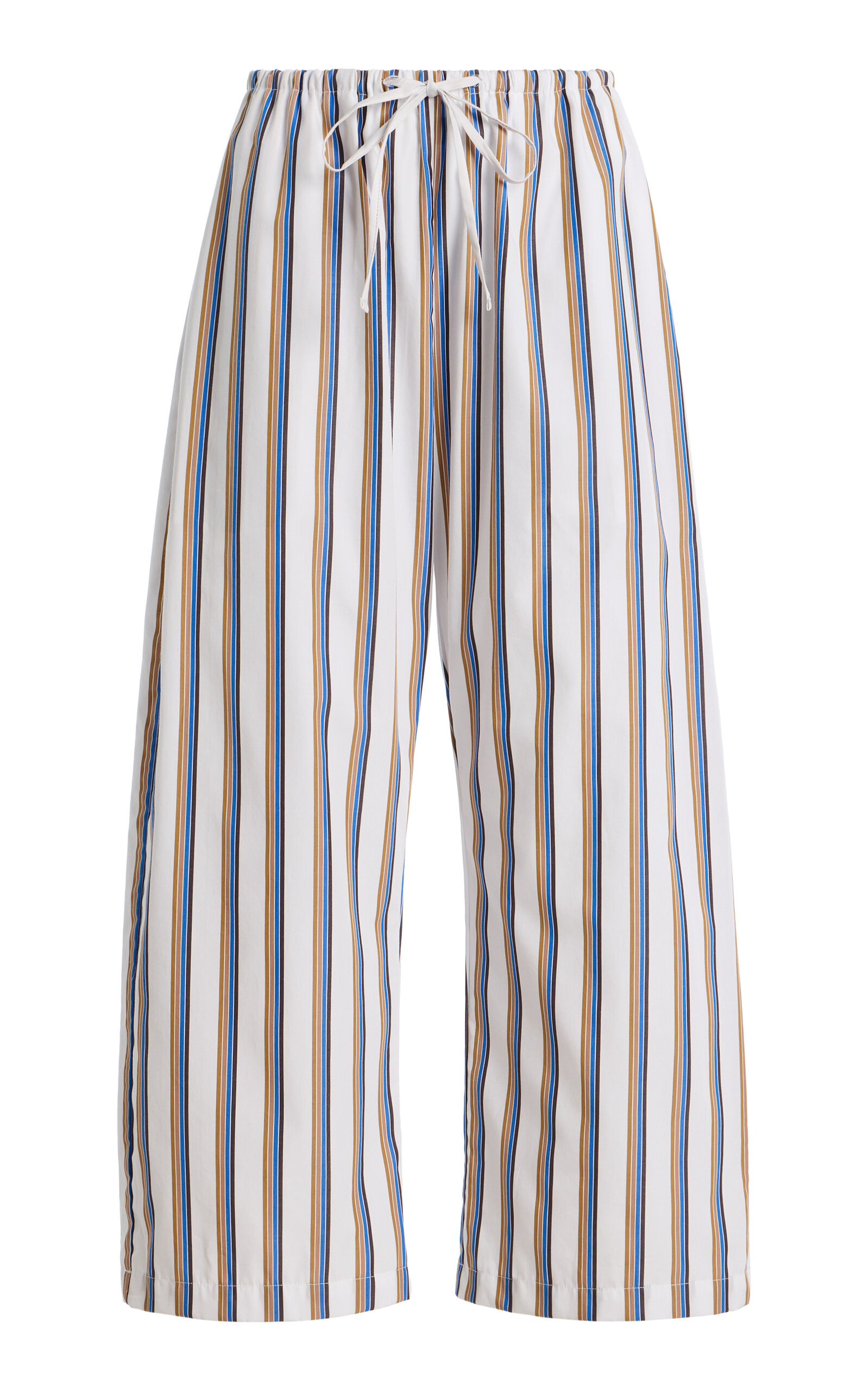 Yoshi Striped Cotton-Blend Cropped Drawstring Pants | Moda Operandi (Global)