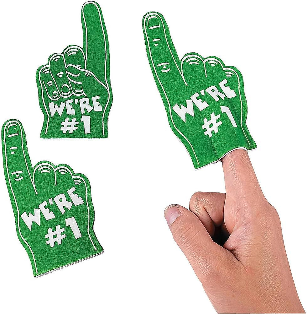 Mini Foam Fingers - We are 1 Hand - School Spirit and Pep Rally Team Supplies - Great for Sports ... | Amazon (US)