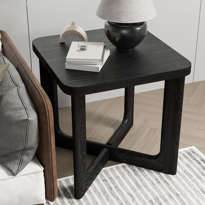 PexFix 24 in. W Square Wood End Table with Round Corners | Target