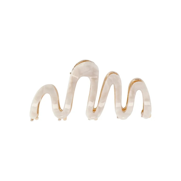 Time and Tru Women's Squiggle Hair Claw Clip | Walmart (US)