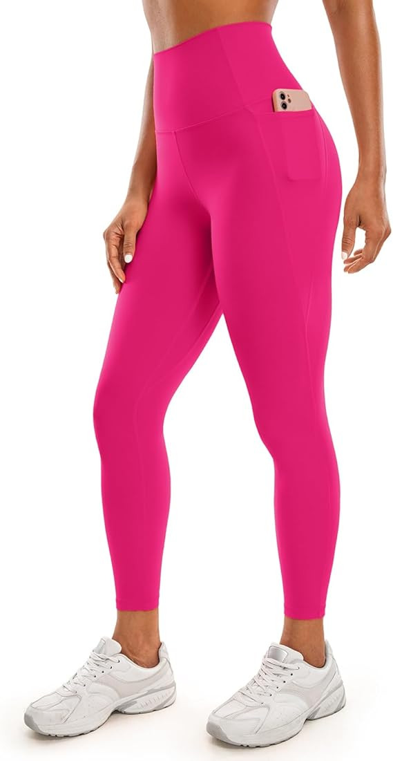 CRZ YOGA Womens Butterluxe Workout Leggings 25 Inches - High Waisted Gym Yoga Pants with Pockets ... | Amazon (US)