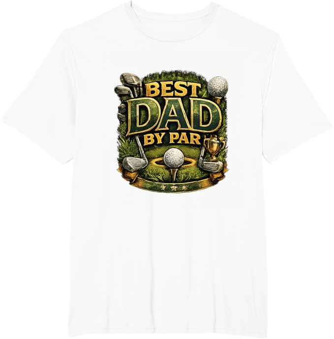 Best Dad By Par Golf Design Funny Father’s Day T-Shirt | Amazon (US)