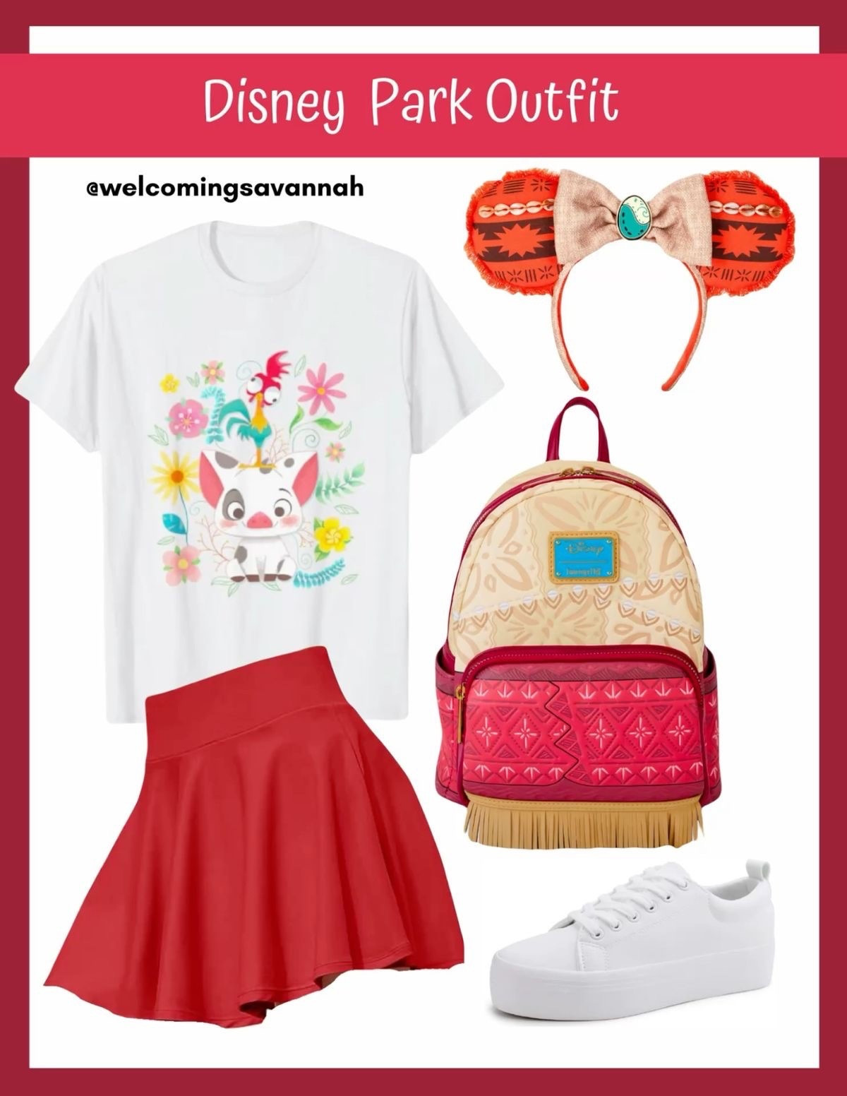 Disney Moana inspired Park outfit ￼

#LTKActive #LTKootd #LTKTravel