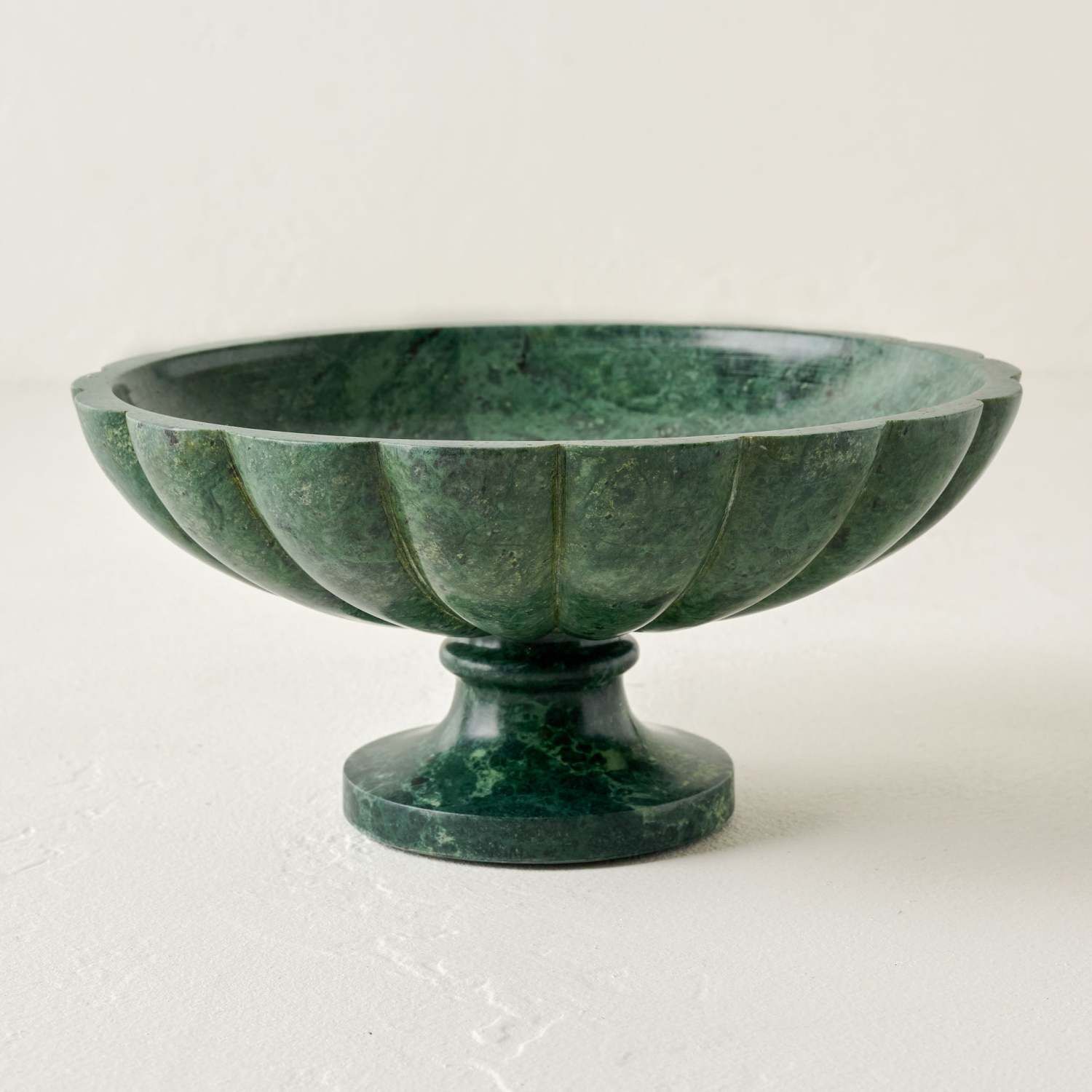 Green Marble Scalloped Bowl | Magnolia