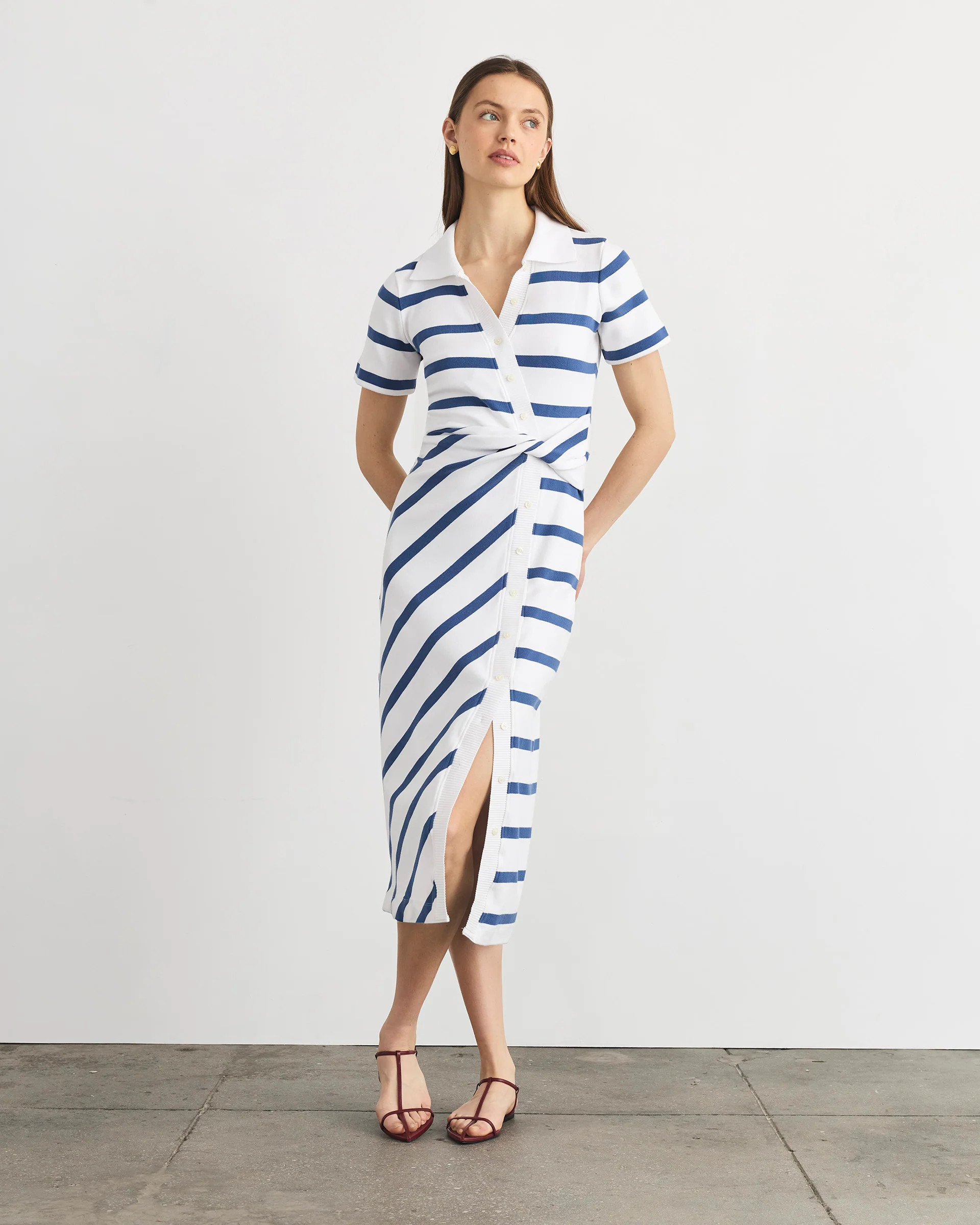 Short Sleeve Ellicot Dress | Tanya Taylor