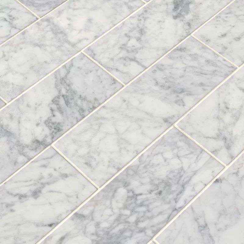 Carrara 6" x 12" Marble Marble Look Wall & Floor Tile | Wayfair North America
