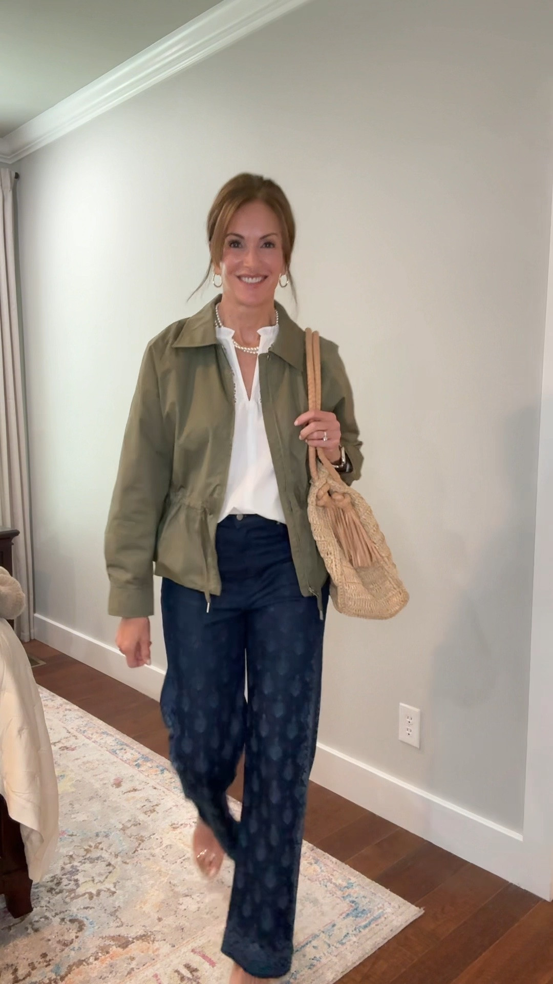 Paisley jeans!!! Available in petite, regular and tall. 
Wearing size 28 regular 

Medium top 
Large jacket 

Fall style 
Fall transition

#LTKTall #LTKMidsize