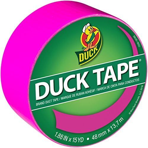 Duck Brand 241798 Color Duct Tape, 1 Roll, 15 Yards, Fluorescent Lilac | Amazon (US)