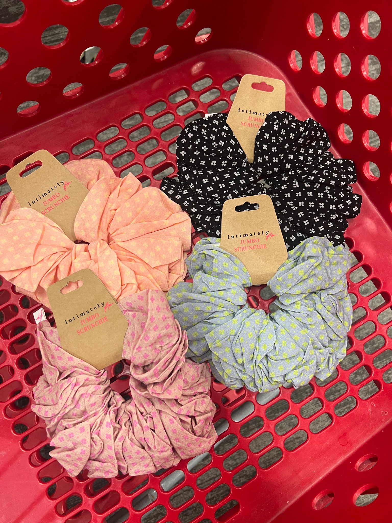 Oversized scrunchies = 10/10. I was so excited to find these in person and they had the colors, patterns and unique factor I love from Free People. These are my favorite pieces from the new Intimately FP collection at Target! 

#freepeople #oversizedscrunchie 
#targetfinds 

#LTKootd #LTKgrwm