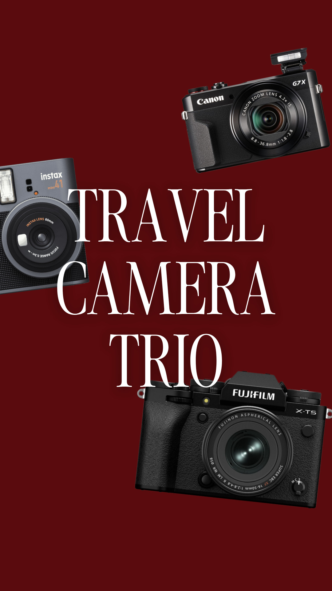 For everyone asking what cameras I bring on trips, here’s my travel trio. 

 #LTKTravel