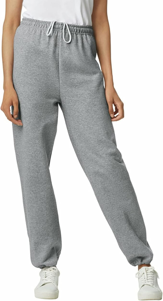 Gildan Adult Fleece Elastic Bottom Sweatpants, Style G18200 | Amazon (US)