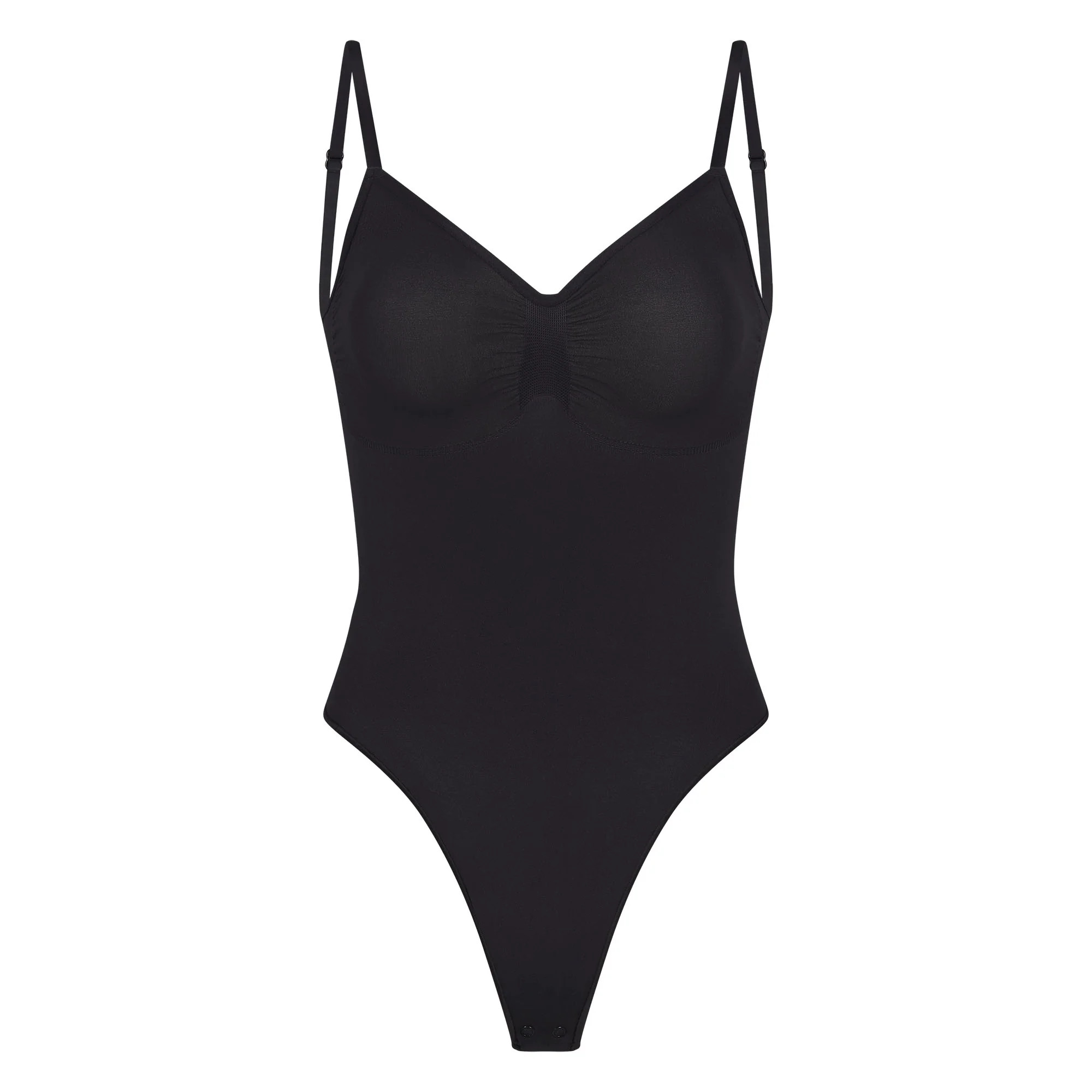 SEAMLESS SCULPT LOW BACK THONG BODYSUIT | ONYX | SKIMS (US)