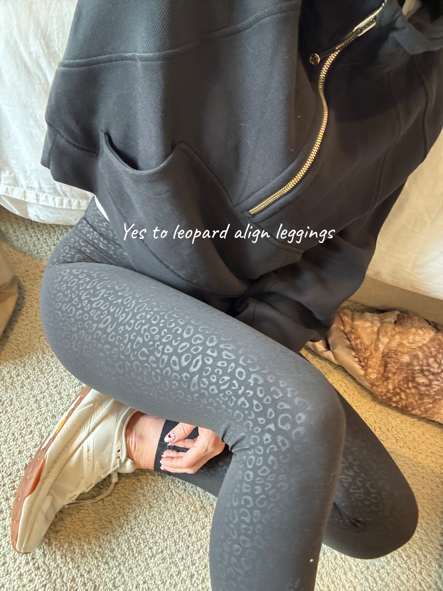 Because the Lululemon align legging is the absolute best legging out there.  Wearing size 2.  Absolutely love this black leopard print.
#ActiveOutfit #GymOutfit #Leggings #Workout

#LTKActive #LTKOver40 #LTKmomlife