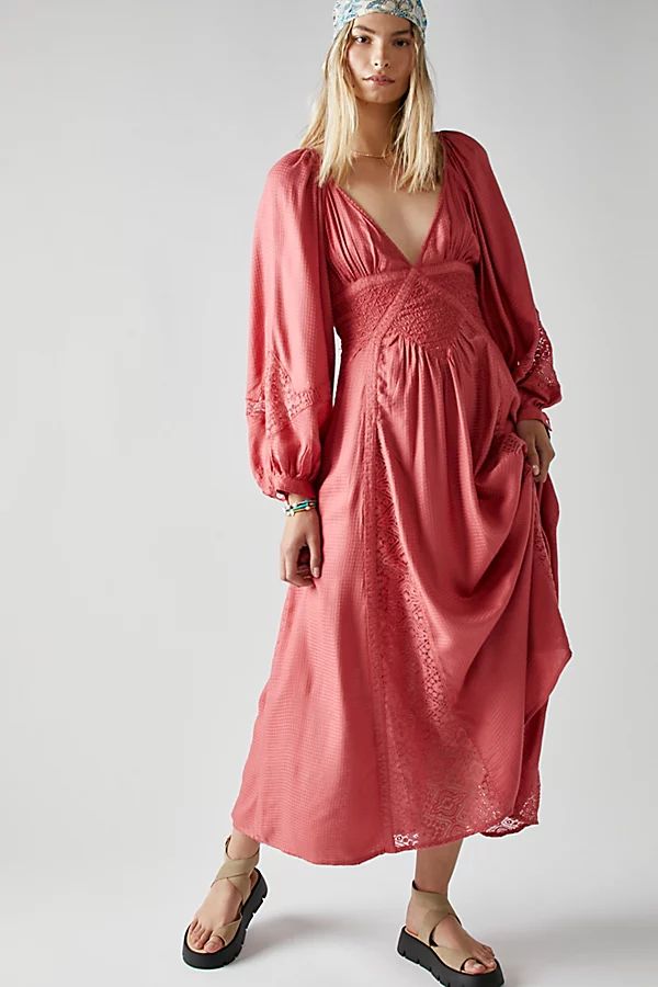 Southwest Lace Maxi Dress by Free People, Red Chimes, XS | Free People (Global - UK&FR Excluded)