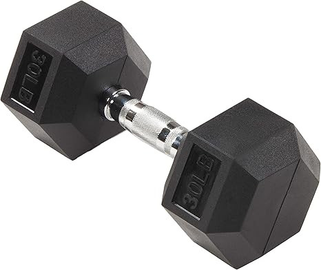 Sporzon! Rubber Encased Hex Dumbbell | Amazon (US)