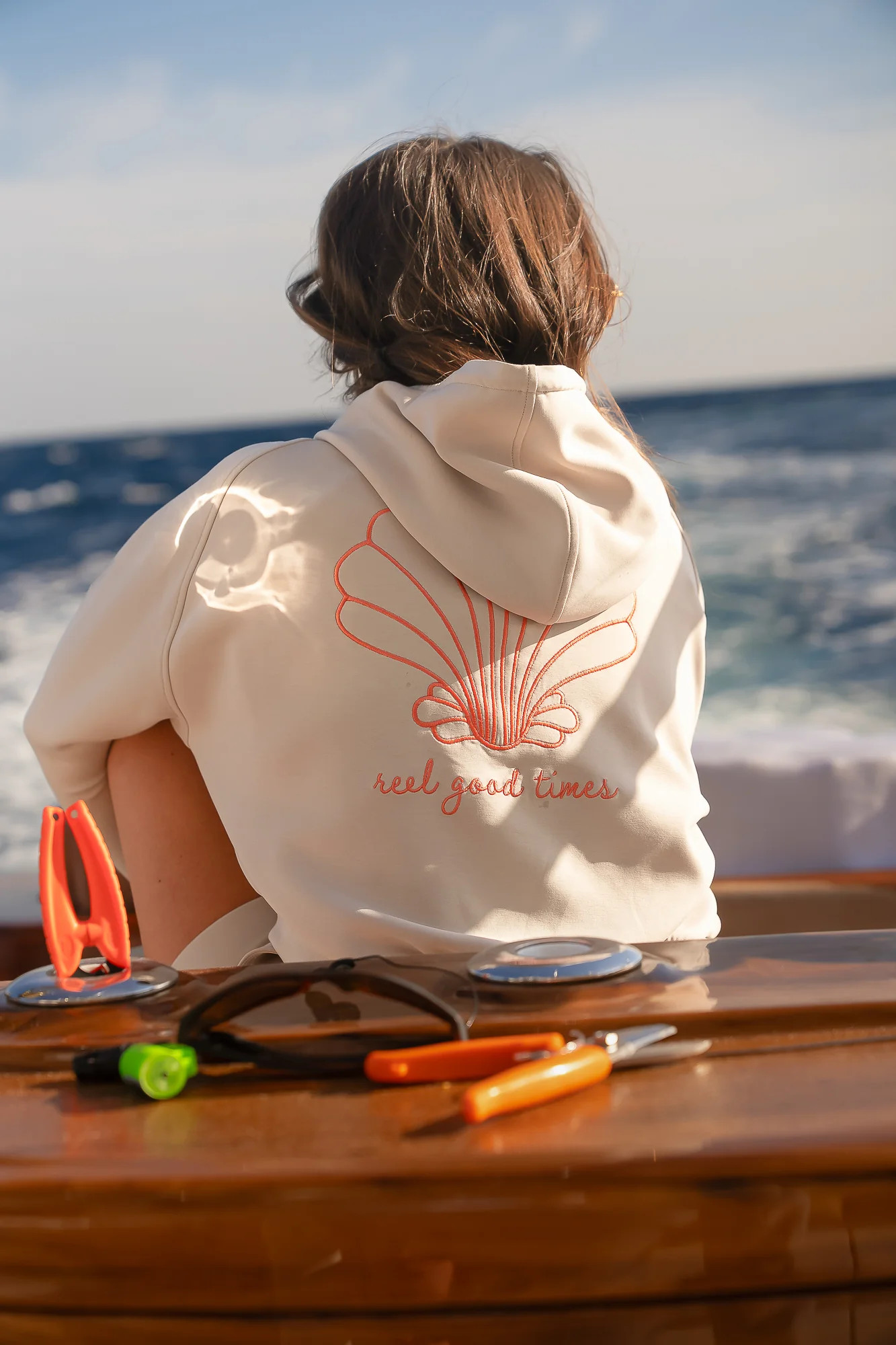 Seahell Breezy Crop Hoodie | Boujee Marlin