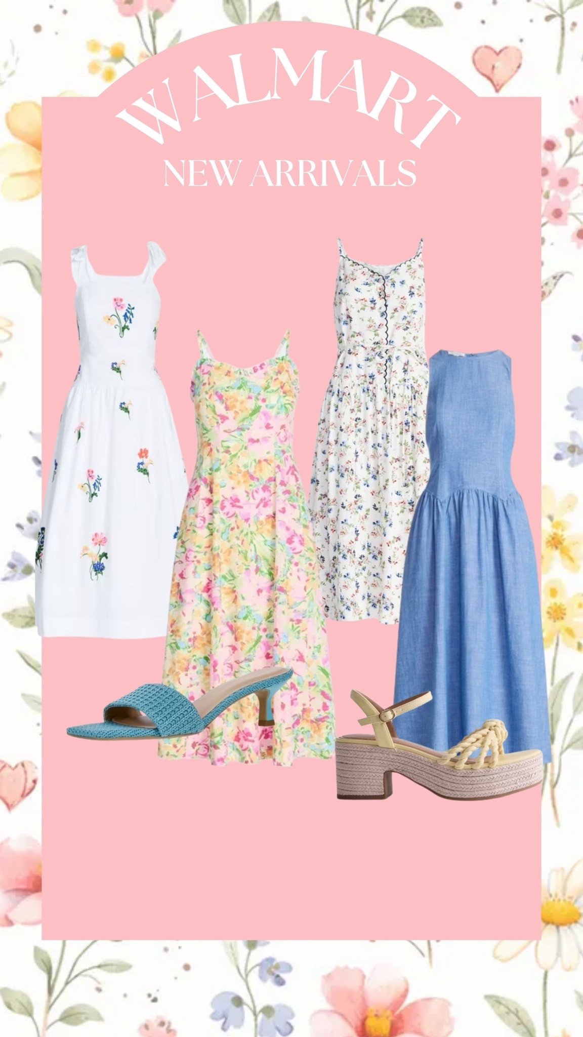 These Walmart new arrivals are so floral and fun! ￼

#LTKSeasonal #LTKootd #LTKgrwm