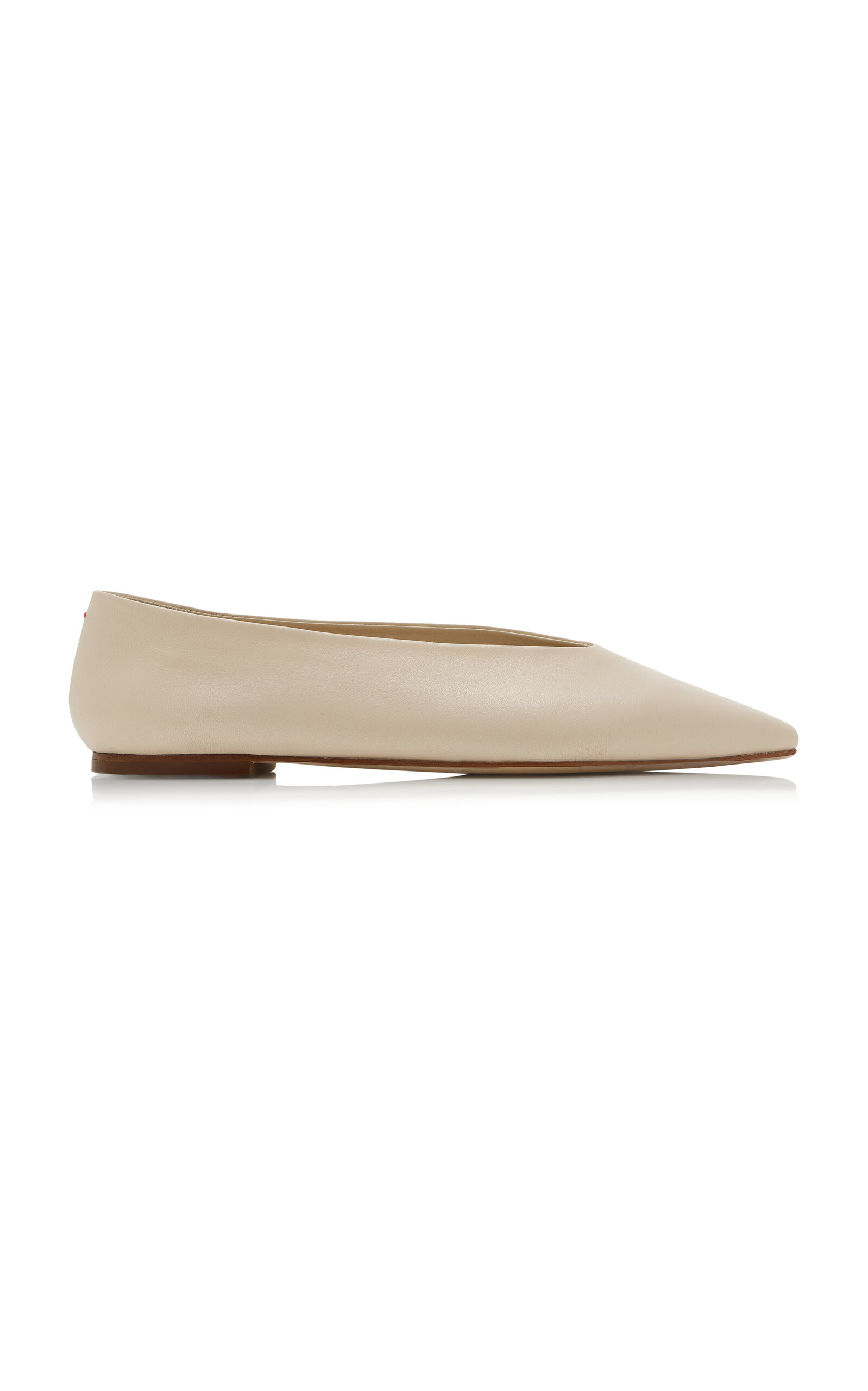 Aeyde - Betty Leather Ballet Flats - Ivory - IT 41 - Moda Operandi | Moda Operandi (Global)