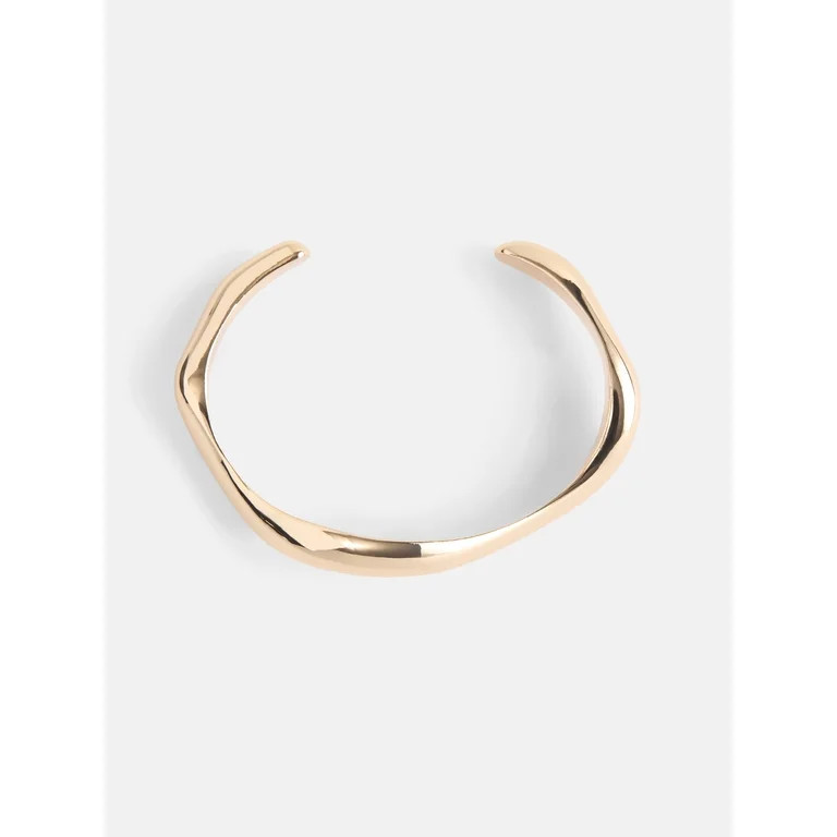 Scoop Women's Open Gold-Tone Cuff Bracelet | Walmart (US)