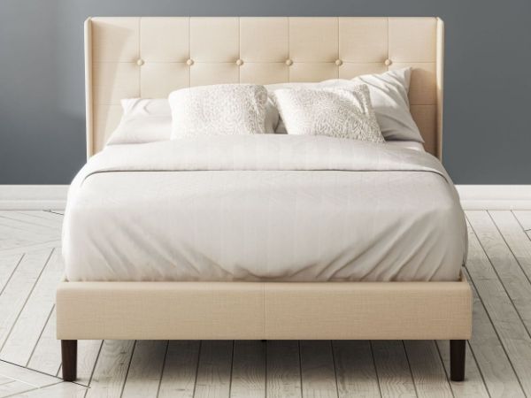 ZINUS Misty Upholstered Platform Bed Frame / Mattress Foundation / Wood Slat Support / No Box Spring | Amazon (US)